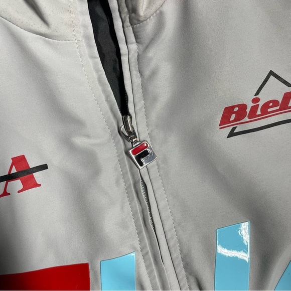 FILA BIELLA ITALIA Men’s Gray S Raglan Racing Jacket - FLAW - Picture 8 of 14